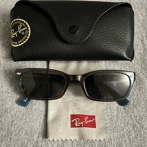 Ray-Ban Blue and Brown Sunglasses with Black Case